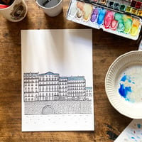 Image 1 of Handprinted illustration "Paris Cité" A4