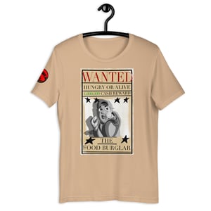 Image of Wanted Poster: The Food Burglar - T-shirts