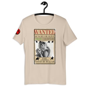 Image of Wanted Poster: The Food Burglar - T-shirts
