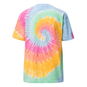 Image of Oversized Tie-Dye T-Shirts (Embroidered Logo)