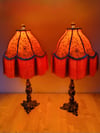 Sunset Luxury Victorian Lampshades - Pair