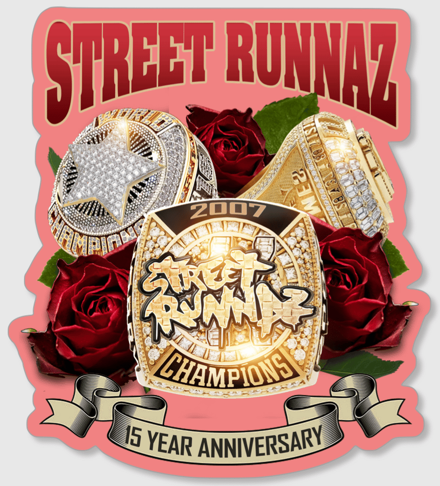 Image of Street Runnaz 15 Year Anniversary Sticker