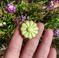 Image 1 of 'Green Spring Flower' Pin
