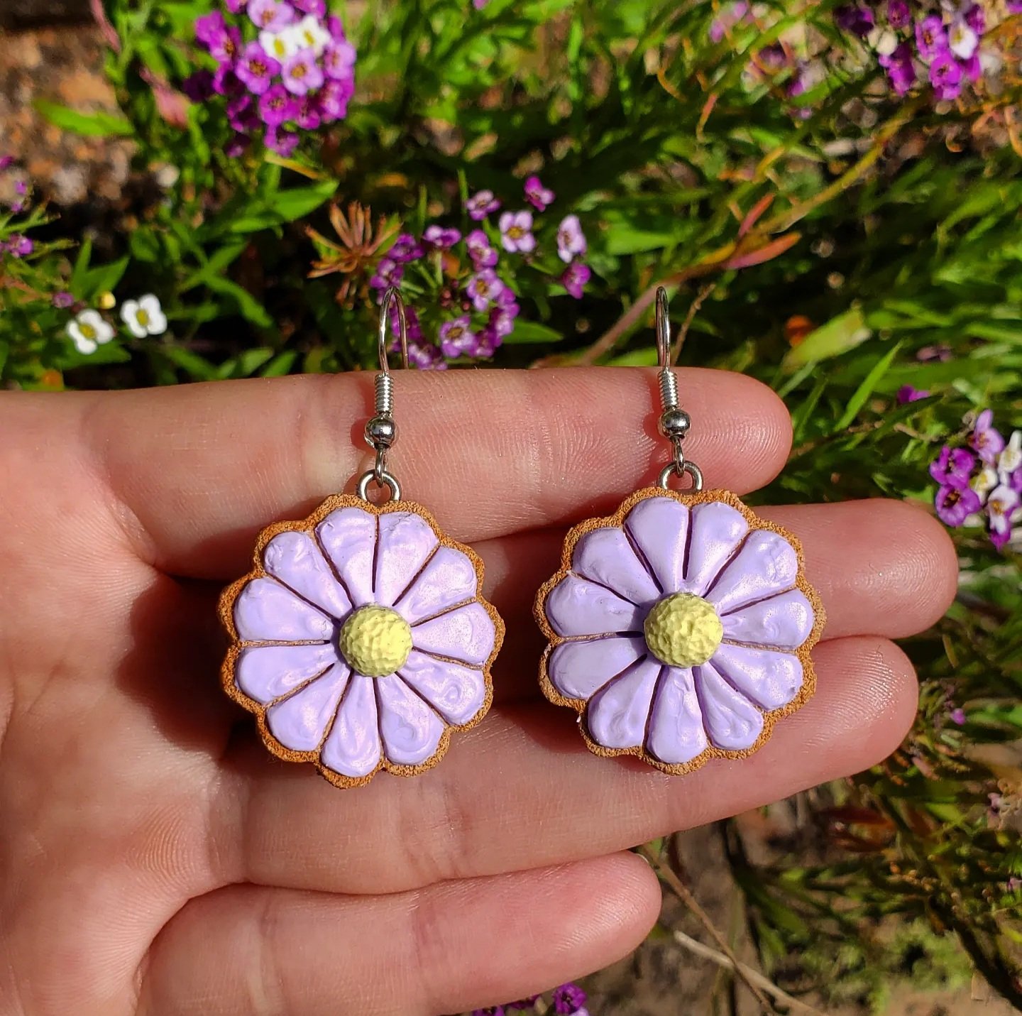 Buy Flower Earrings// Polymer Clay Earrings// Flower Stud Earrings//  Petunia Flower Earrings// Clay Flower Earrings// Summer Earrings. Online in  India - Etsy