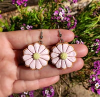 'Pink Spring Flower' Earrings 