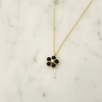 Image 1 of Black onyx daisy necklace