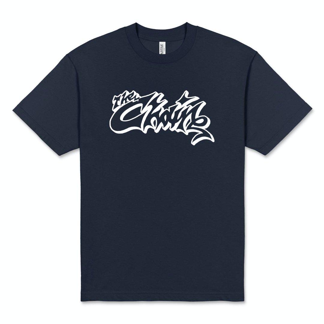 Image of Pointy Type Tee - Navy