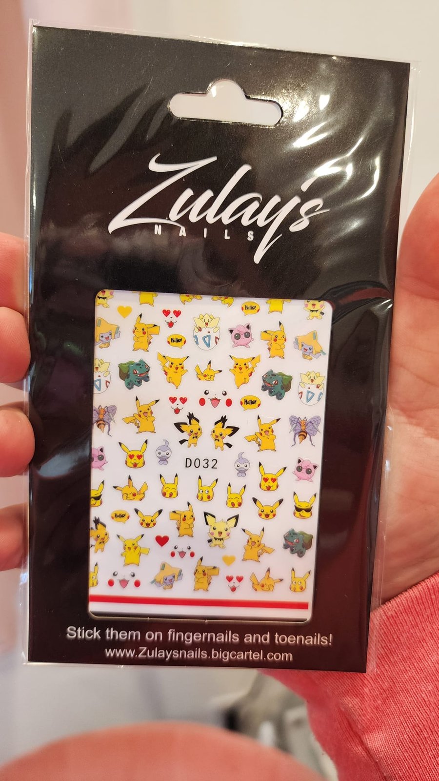 Nail Sticker - D032 Pokemon