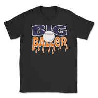 Image 1 of Houston Astros Style Baseball "Big Baller" T-shirt Orange Sweat Drip