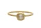 Image of Gray diamond ring. Rose cut. Engagement. 18k. Degas