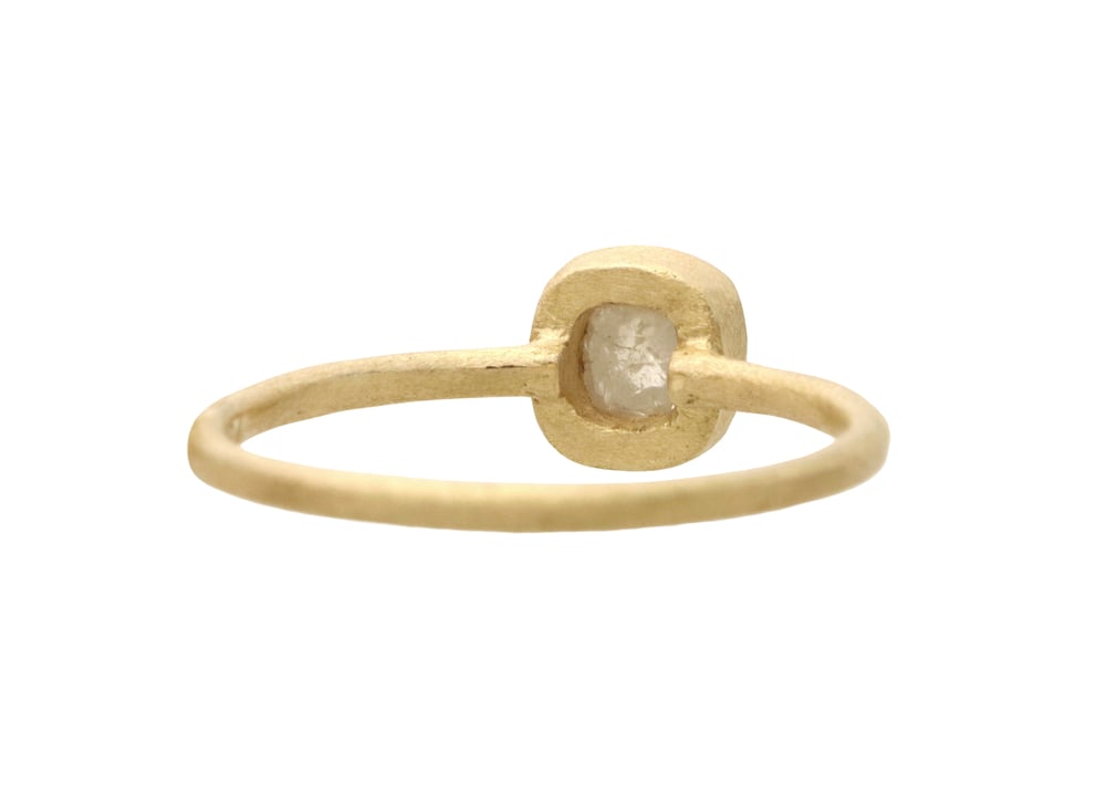Image of Rose cut diamond engagement ring. 18k. Degas