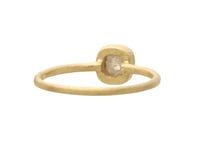 Image 2 of Gray diamond ring. Rose cut. Engagement. 18k. Degas