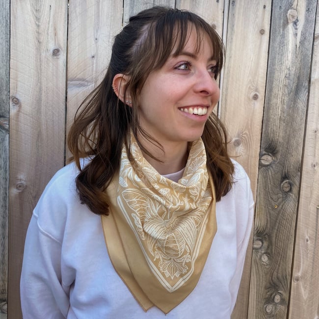 Buttermilk - Lotus & Beetle Bandana