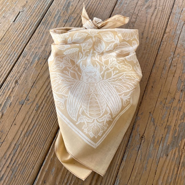 Buttermilk - Lotus & Beetle Bandana
