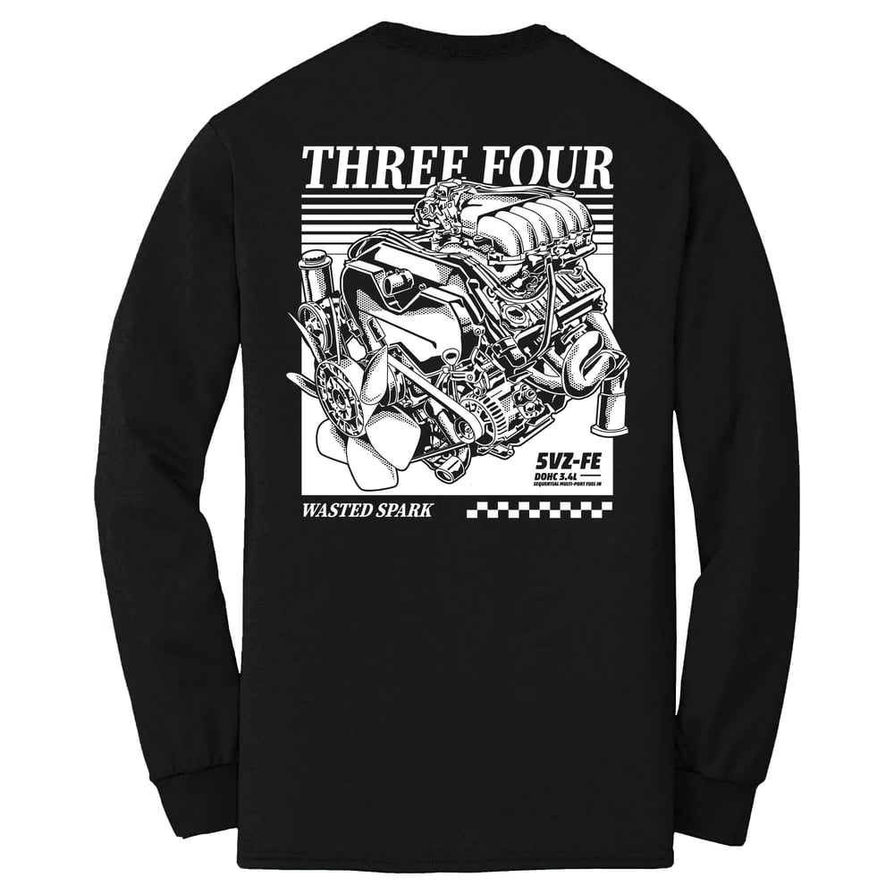 Image of Three Four Long Sleeves Shirt & Pullover Hoodie