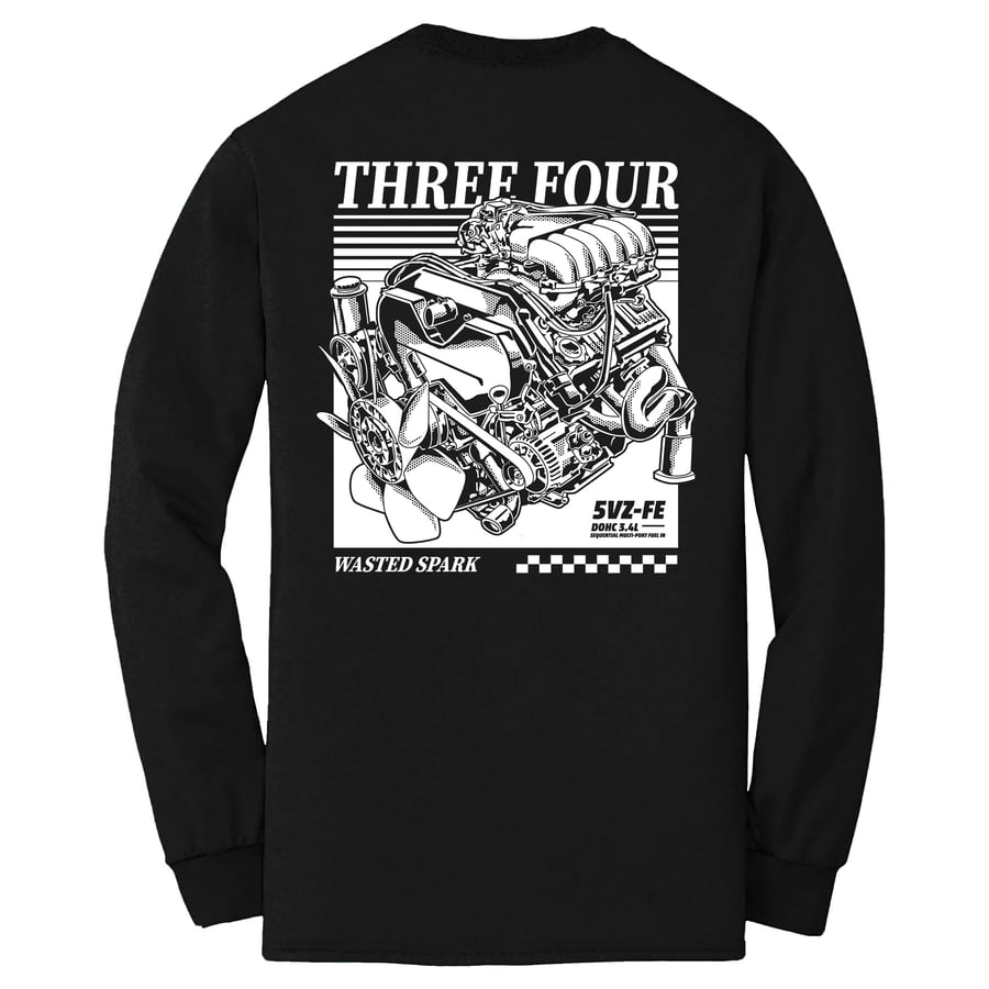 Image of Three Four Long Sleeves Shirt & Pullover Hoodie