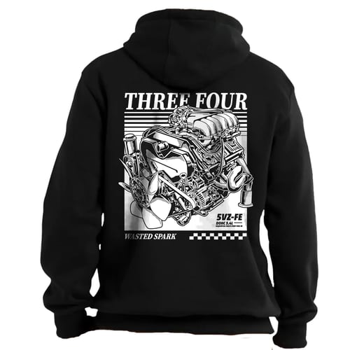 Image of Three Four Long Sleeves Shirt & Pullover Hoodie