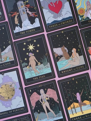 Moon Witch Oracle Cards 42 PCS Tarot Deck English Version Divination