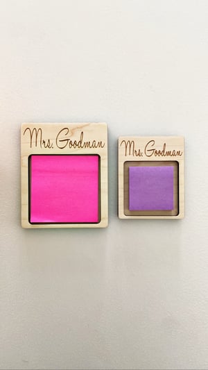 Image of Personalized Post-It-Note holder