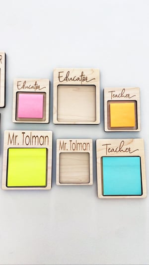 Image of Personalized Post-It-Note holder