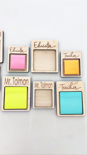 Image of Personalized Post-It-Note holder 