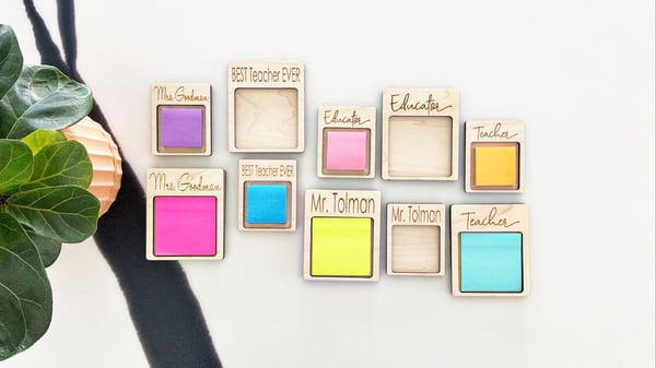 Image of Personalized Post-It-Note holder 