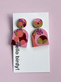 Image 1 of Phoebe dangle earring  Pinks