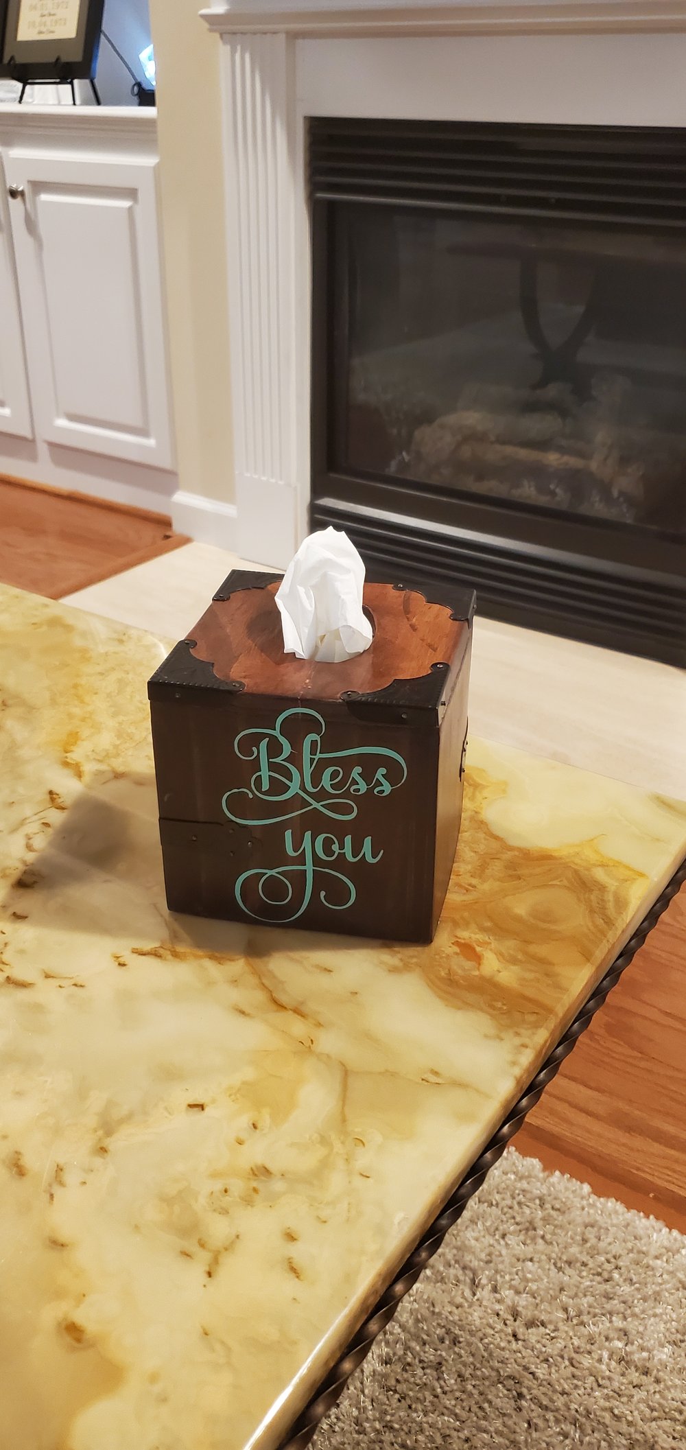 Modern Rustic Tissue Box Cover