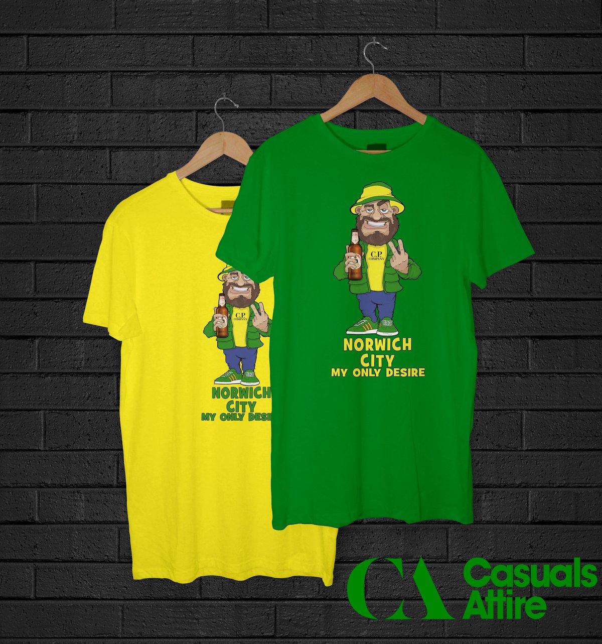 Norwich My Only Desire Football/Ultras T-Shirts. Various sizes and colours available