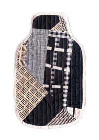 Image 2 of BLACK AND WHITE HOT WATER BOTTLE COVER