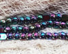 Rainbow Hematite Cat bracelet