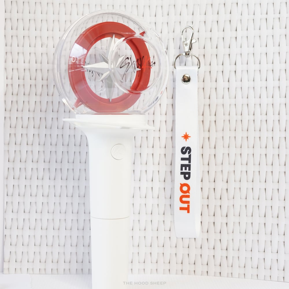 Image of Stray Kids STEP OUT lightstick strap white
