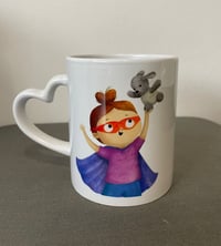 Superhero Molly ceramic mug with FREE personalisation
