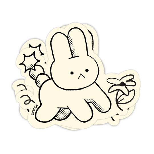 Bun Run Sticker