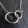 Saturn Necklace, Sterling Silver