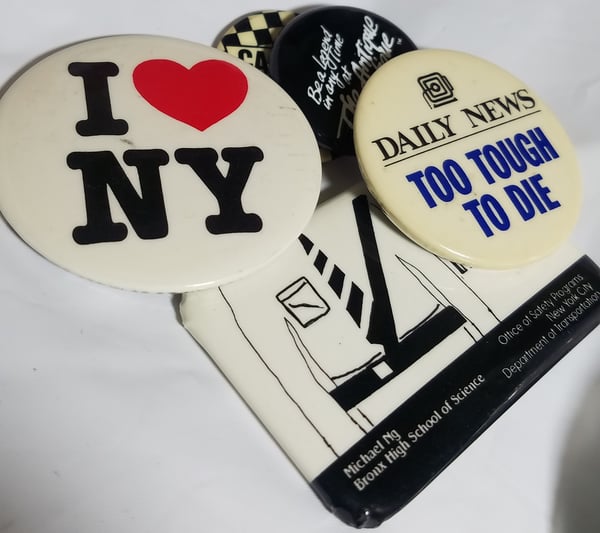 Image of Vintage I LOVE NY 5 Pins Mix