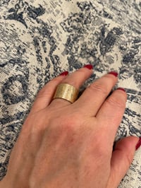 Image 1 of Golden Embossed Elegance Ring