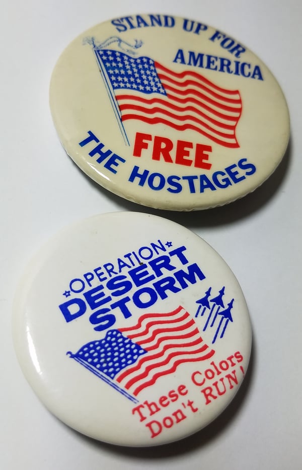 Image of Vintage Not War Pins Duo