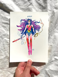 Image 5 of Super Women Riso Print Series - Diana / Wonder Woman