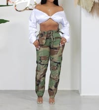 Camouflage Sexy Slim Fit Skinny Ripped Pants