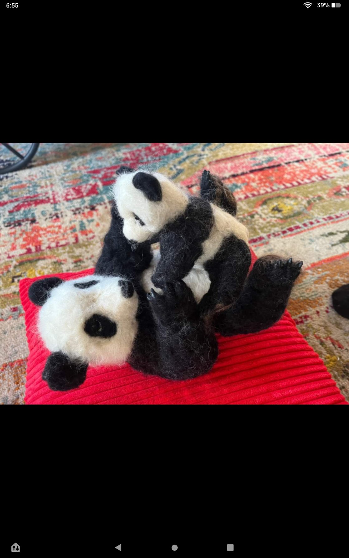 Image of Fiber Panda and cub