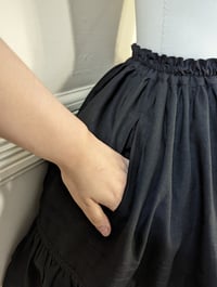 Image 2 of Monika Skirt - Black Linen Blend Size 1