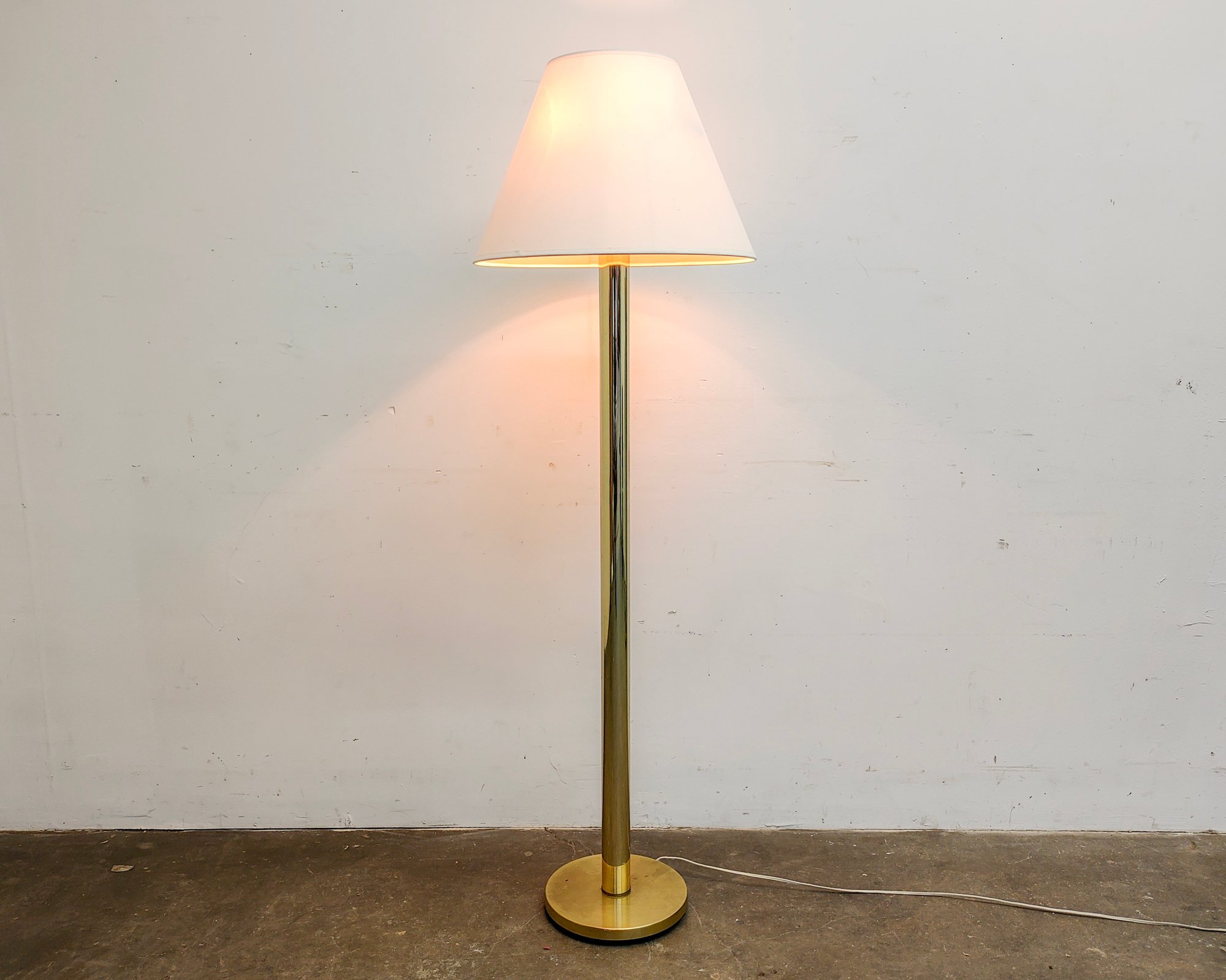 Brass Floor Lamp by Karl Springer for Koch & Lowy