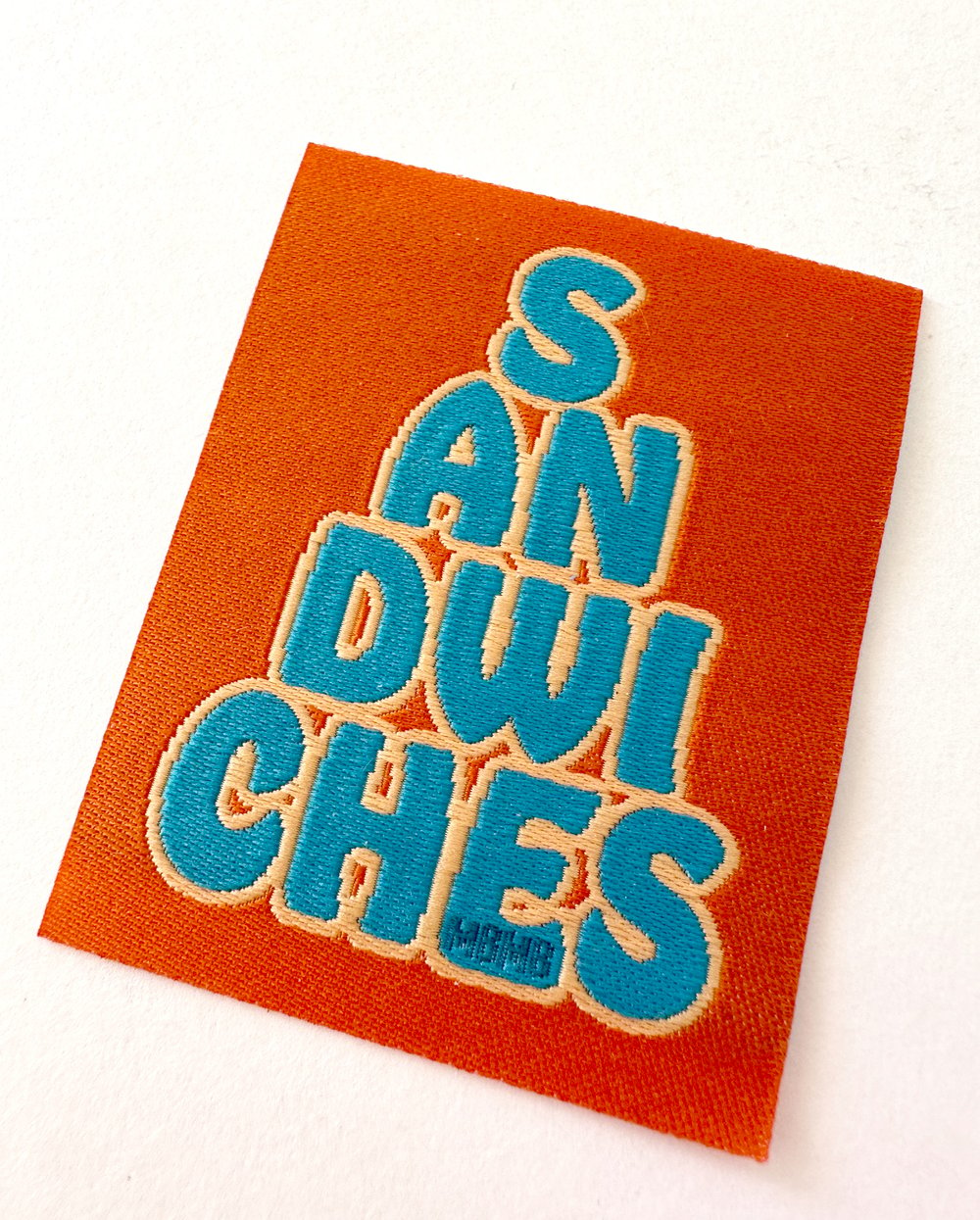 Sandwiches-Woven Iron on Patch