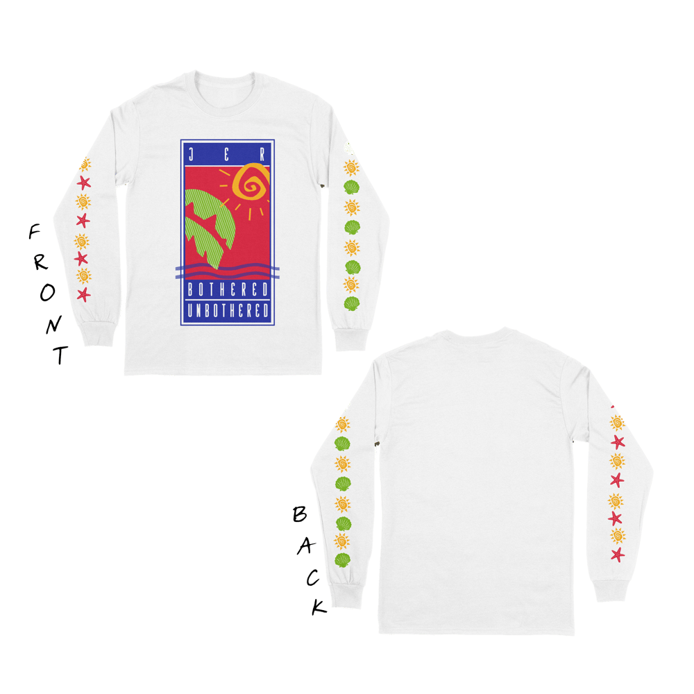 š¦ JER | MIAMI Long Sleeve with Double Sleeve Print (White)
