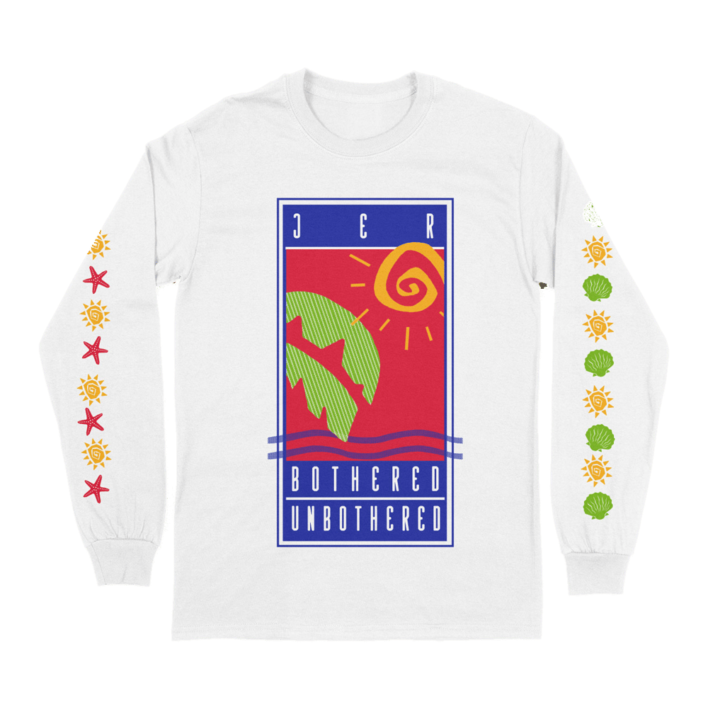 Image of 📦 JER | MIAMI Long Sleeve with Double Sleeve Print (White) 