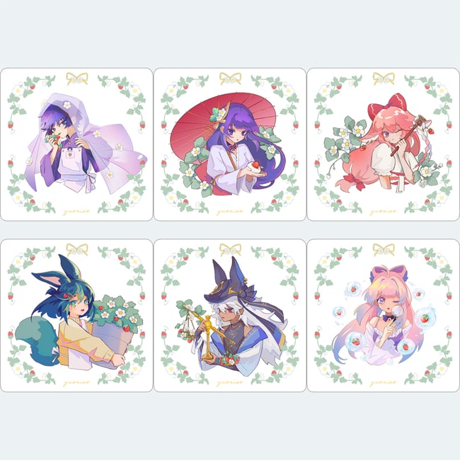 Strawberry Fields genshin square prints