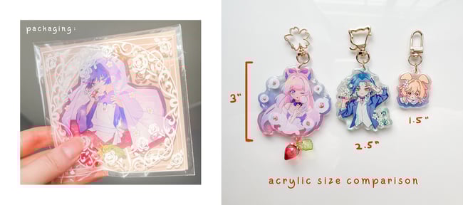 Glassy Strawberry genshin charms