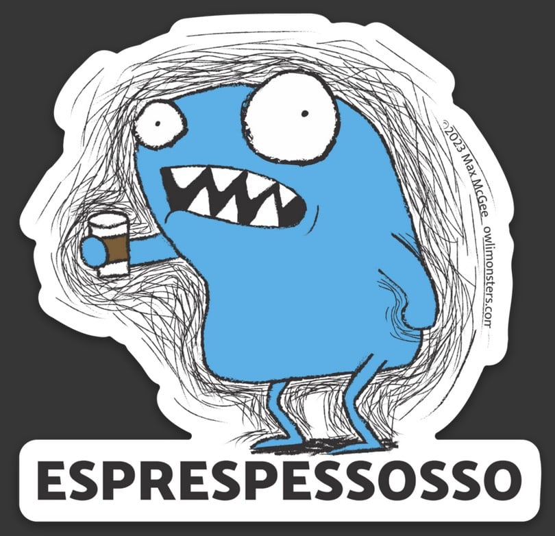 Image of Espresso Monster Sticker