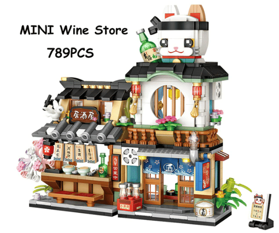 Image of Sake & Cats LEGO Building Kit